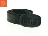 Sort Levis læderbælte med metalspænde fra Levis (str. 124 cm) - 2