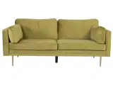 Boom 3 pers. sofa - grøn polyester og metal