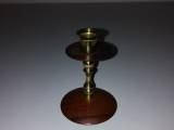 Palisander/messing lysestage