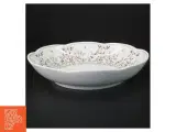 Rund porcelænsskål med blomstermønster fra Tirschenreuth (str. Ø 21 cm) - 2