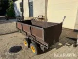 ATV Trailer hjemme lavet med tipfunktions - 4