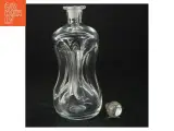 Glas karaffel med prop, klukflaske (str. 21 cm. 7 cm i diameter) - 3
