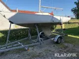 Sejlbåd Yngling inklusiv trailer - 2