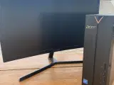 Acer pc med skærm (købt nov 22)