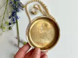 Bronze, glasbakke m hjort - 2