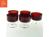Glas i rød (str. H. 8 cm ø. 8,5 cm) - 3