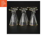 Vintageglas med guldkant (str. 8 x 5 cm) - 2