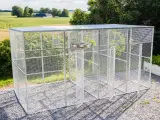 Udendørs Voliere 4x2x2 mtr.