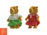 Tigerfigurer i tøj fra Sylvanian Families (str. 9 cm. 2 stykker) - 2