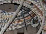 3 Stk Rustfristål wire ø 18mm. ca 160kg inkl palle - 4