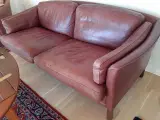 2 pers. lædersofa