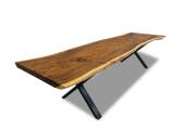 Plankebord valnød 1 hel planke 335 x 82-96 cm