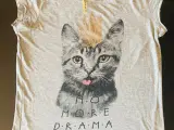 Stradivarius t-shirt m. kattemotiv (str. L)