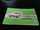 Instruktionsbog til Toyota Corolla