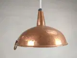 Loftlampe udformet af en fin gammel kobber tragt - 2