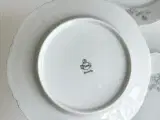 Bavaria, frokosttallerkner m blomster og guldkant, 3 stk samlet - 5