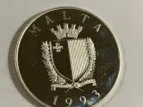 5 Liri / 10 Ecu Malta - Defense of Europe - 2