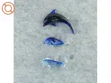 Glas delfiner (str. 14 x 4 cm og 12 x 3 cm) - 3