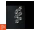 Krystalchampagneglas med guldkant (str. 18 cm. 6 styk) - 4