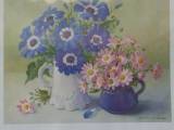 Blomster i kander  10 kr. eller 3 for 20 kr.
