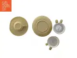 Kaffesæt med kopper og undertallerkener (str. 5 kopper. ø. 8 cm. længde. 7 cm. 5 undertallerkener. ø. 15 cm) - 2