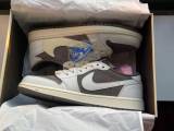 Sneakers, AJ 1 x Travis Scott Low OG Reverse Mocha
