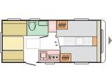 2023 - Adria Aviva 492 LU   Adria Aviva 492 LU 2023 med enkeltsenge - Kommer til sommer hos Camping-specialisten Aarhus