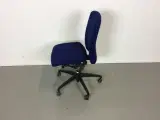 Duba b8 kontorstol med blåt polster og høj firkantet ryg - 2