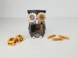 ⭐️ Håndmalet ugle kalender figur i tær - 5