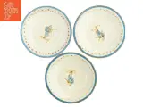 Skåle med blomstermotiv fra Knabstrup (str. 21 cm i diameter) - 2