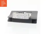 Sølvfarvet ring med rhinsten fra Pilgrim (str. 52 mm) - 2