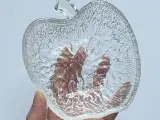 Æbleskål af presset glas, ruflet underside, pr stk - 2