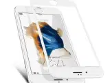 Hvid 3D full size panserglas til iPhone 
