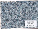 Danmark 200 stk Afa nr.265 Stemplet/ustemplet