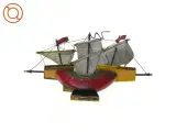 Vintage Model Træ Skib  Nina - model af Christopher Columbus&#39; Skib 1492 (str. 13 cm) - 2