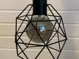 BRUNSTA / HEMMA Loftlampe, sort, 20 cm