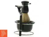 Barbersæt med barberkost og holder (str. 15 cm) - 2