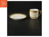 Porcelænskop og underkop sæt - 2
