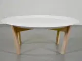 Loungebord/sofabord med hvid plade - 2