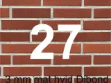 Husnummer i 3mm Dibond (aluminium med akryl kerne) - 2