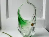 Miniflammekurv, lysegrønt krystal, Tjekkoslovakiet - 2