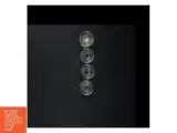 4 glas lysestager, (str. 7 cm.) - 2