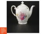 Porcelæns tekande med blomster motiv fra KPM (str. 14 cm) - 2