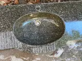Granit bordpladeplade med vask integreret