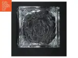 Firkantet Glasskål med rosenmotiv (str. 18 x 18 x 10 cm) - 4