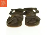 Brune læder sandaler (str. 43) - 4