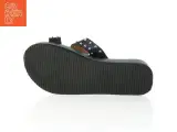 Sorte sandaler med nitter (str. 42) - 3