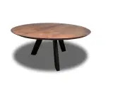 Rundt plankebord eg - Mørk brun Ø160 cm