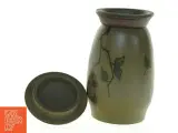 Hjorth keramikkrukke med låg. (20 x 10 cm) - 3