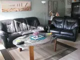 en3 og en 2 lædersofa 